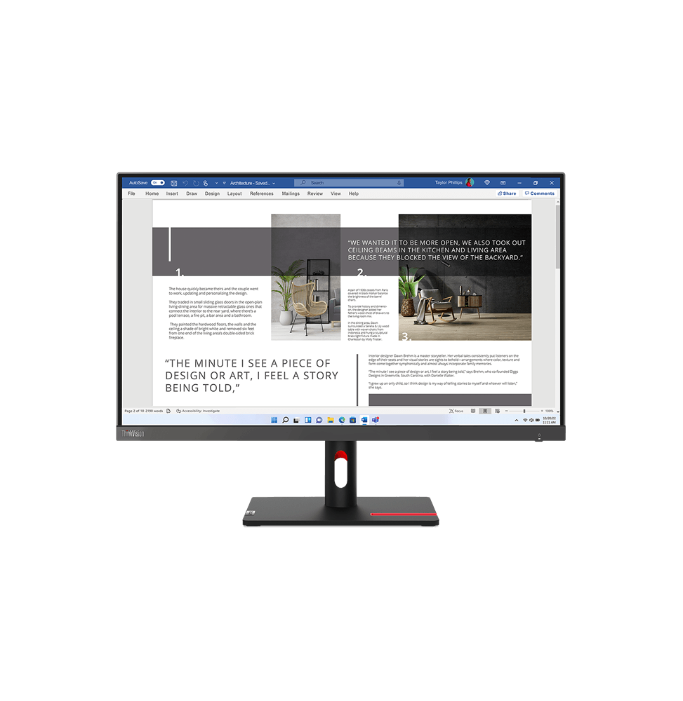 Écran 27 Full HD Lenovo ThinkVision S27i-30